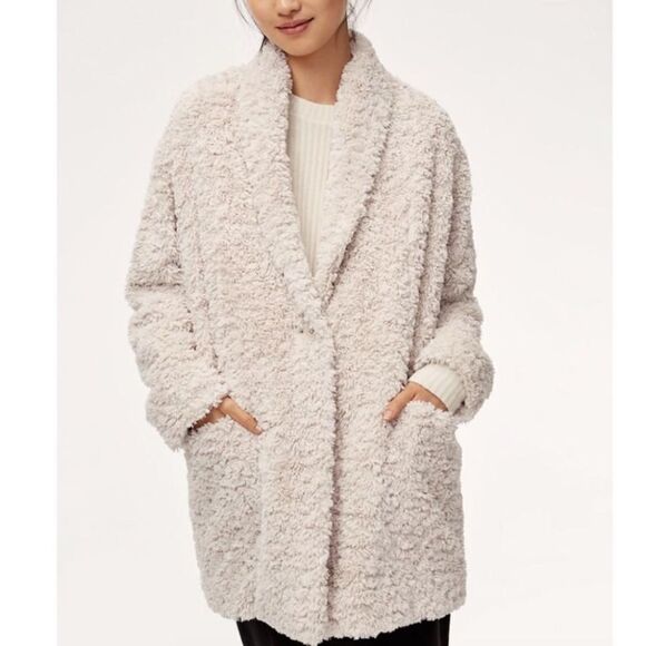 Aritzia Wilfred Free Grete Sherpa Coat - Picture 3 of 11